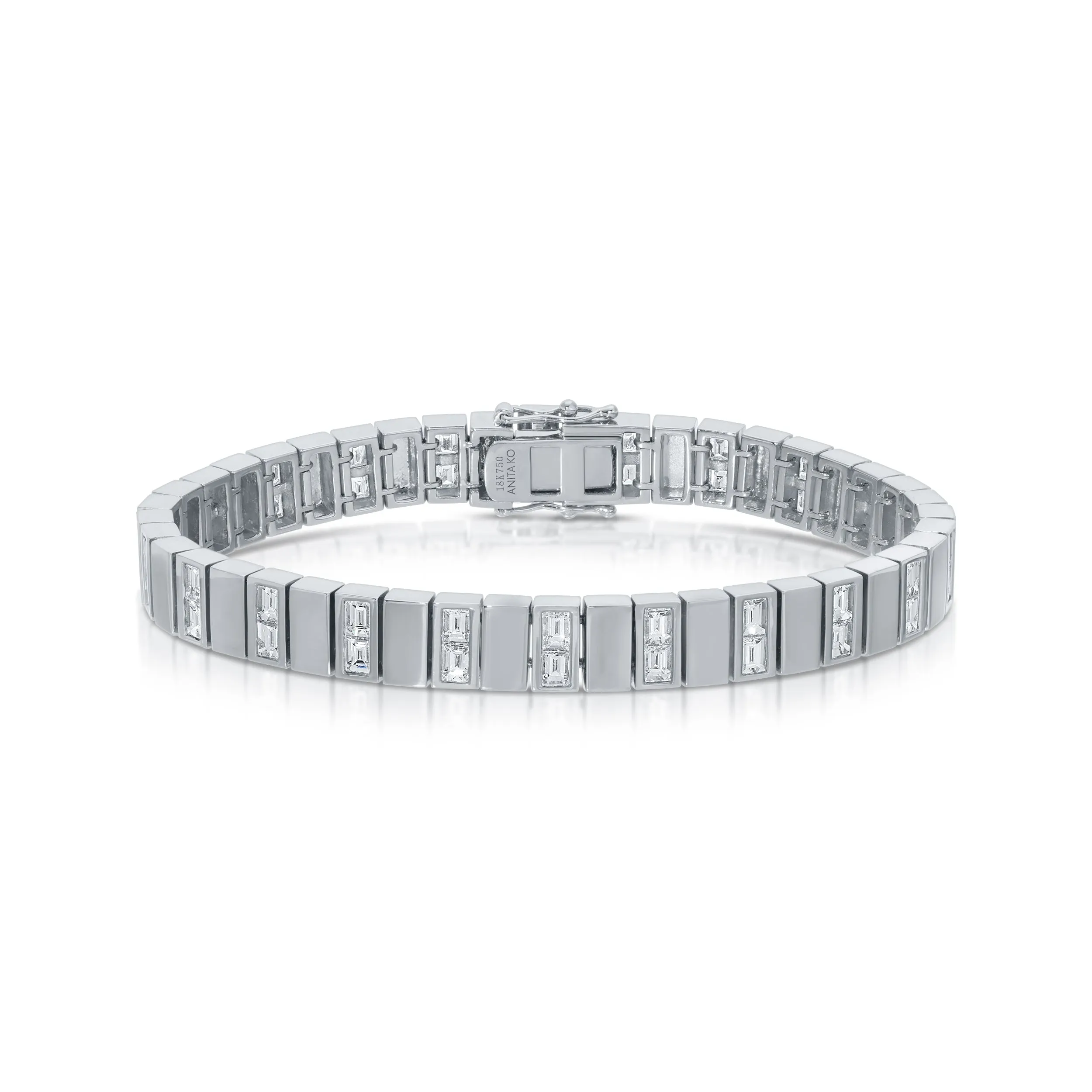 AVERY BAGUETTE DIAMOND BRACELET Anita Ko