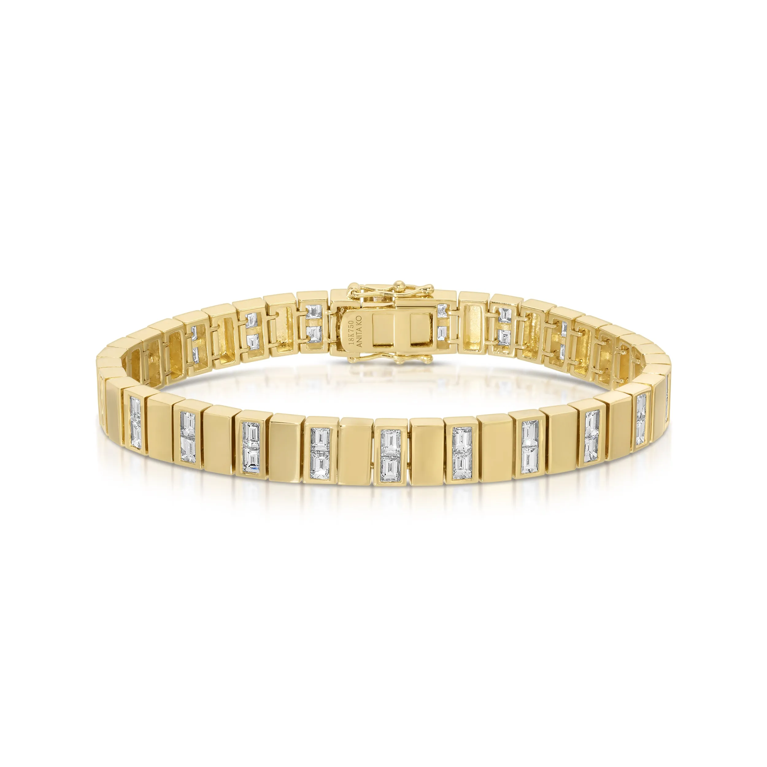 AVERY BAGUETTE DIAMOND BRACELET Anita Ko