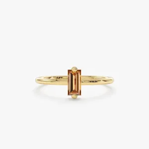 Baguette Citrine Ring, Lupita SARAHELISE