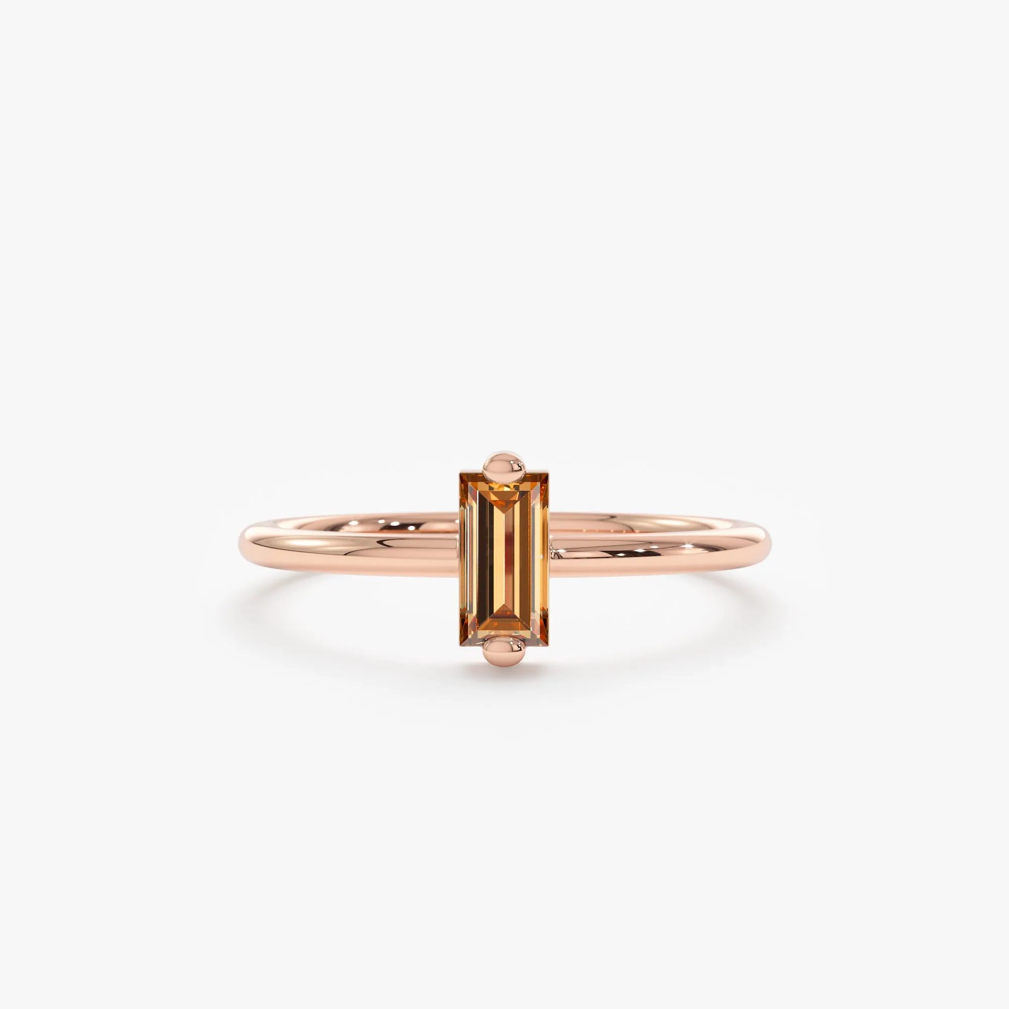 Baguette Citrine Ring, Lupita SARAHELISE