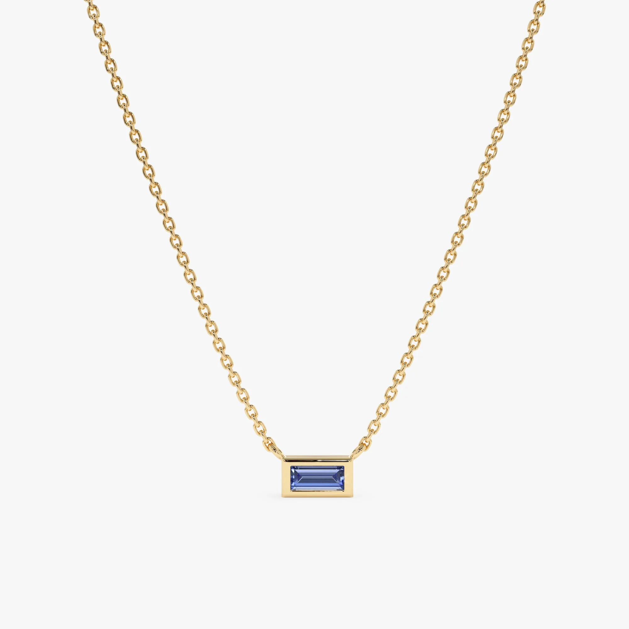 Baguette Cut Tanzanite Necklace, Teresa SARAHELISE