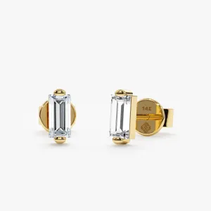 Baguette Diamond Studs, Sophia SARAHELISE