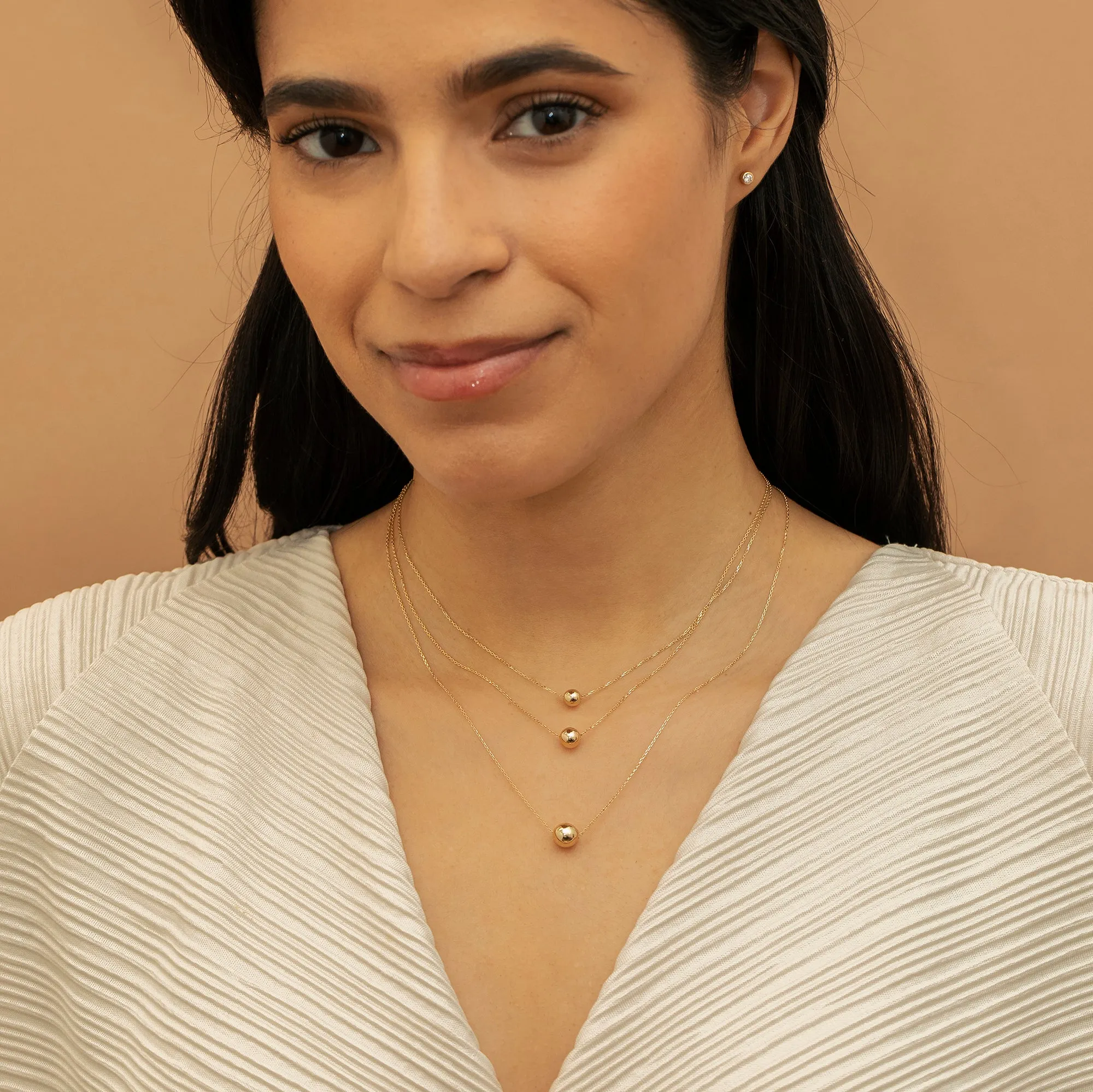 Ball Pendant Necklace, Demitra SARAHELISE