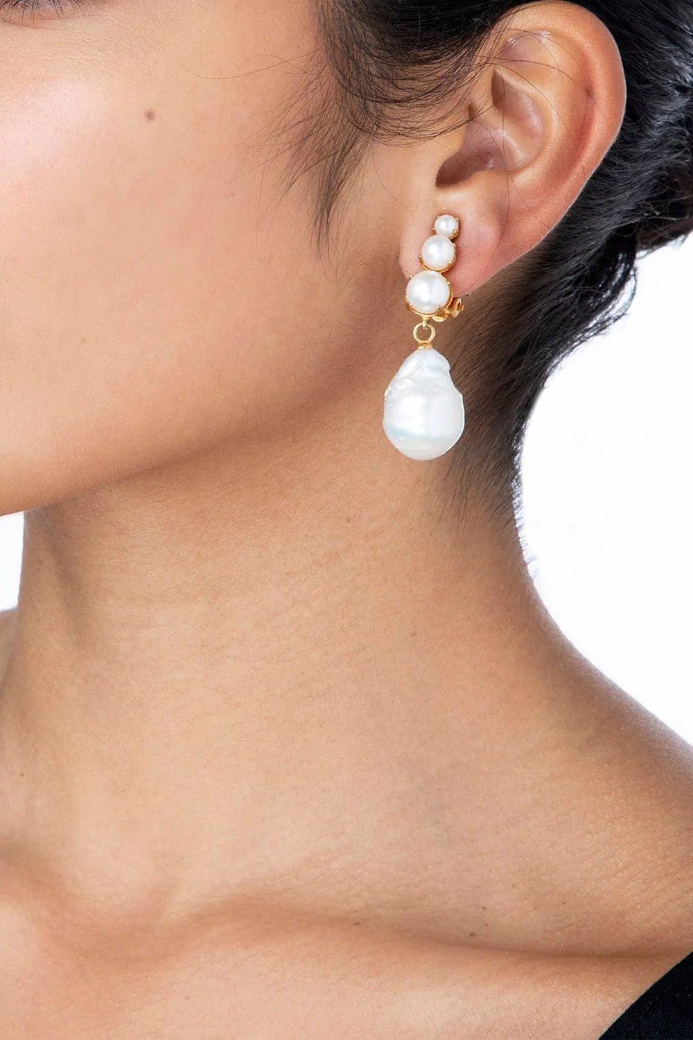 Baroque Pearl Drop Earrings