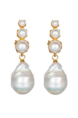 Baroque Pearl Drop Earrings