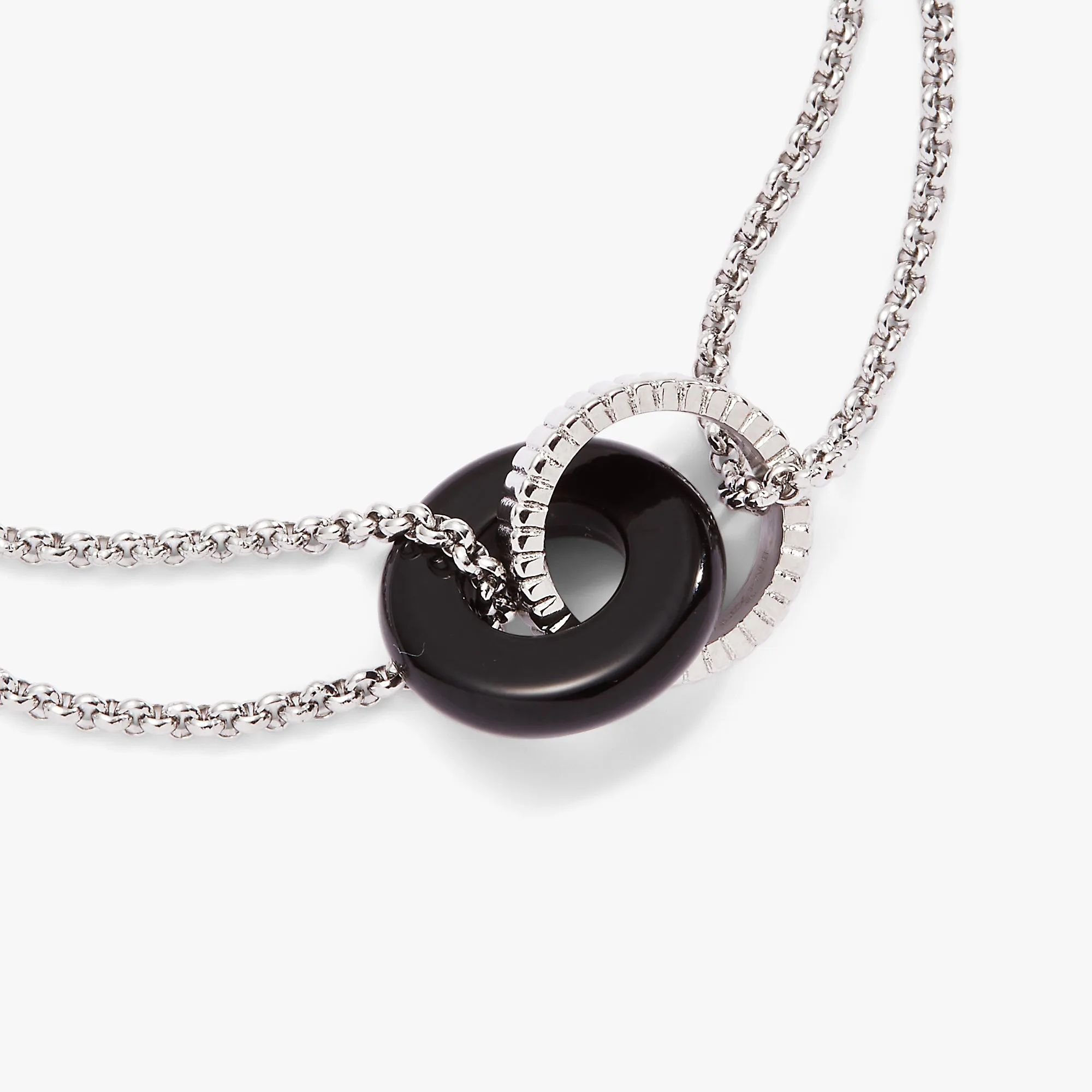 Black Onyx Textured Bracelet