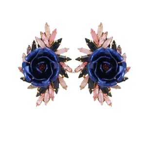 Blue And Pink Urban Jungle Earrings
