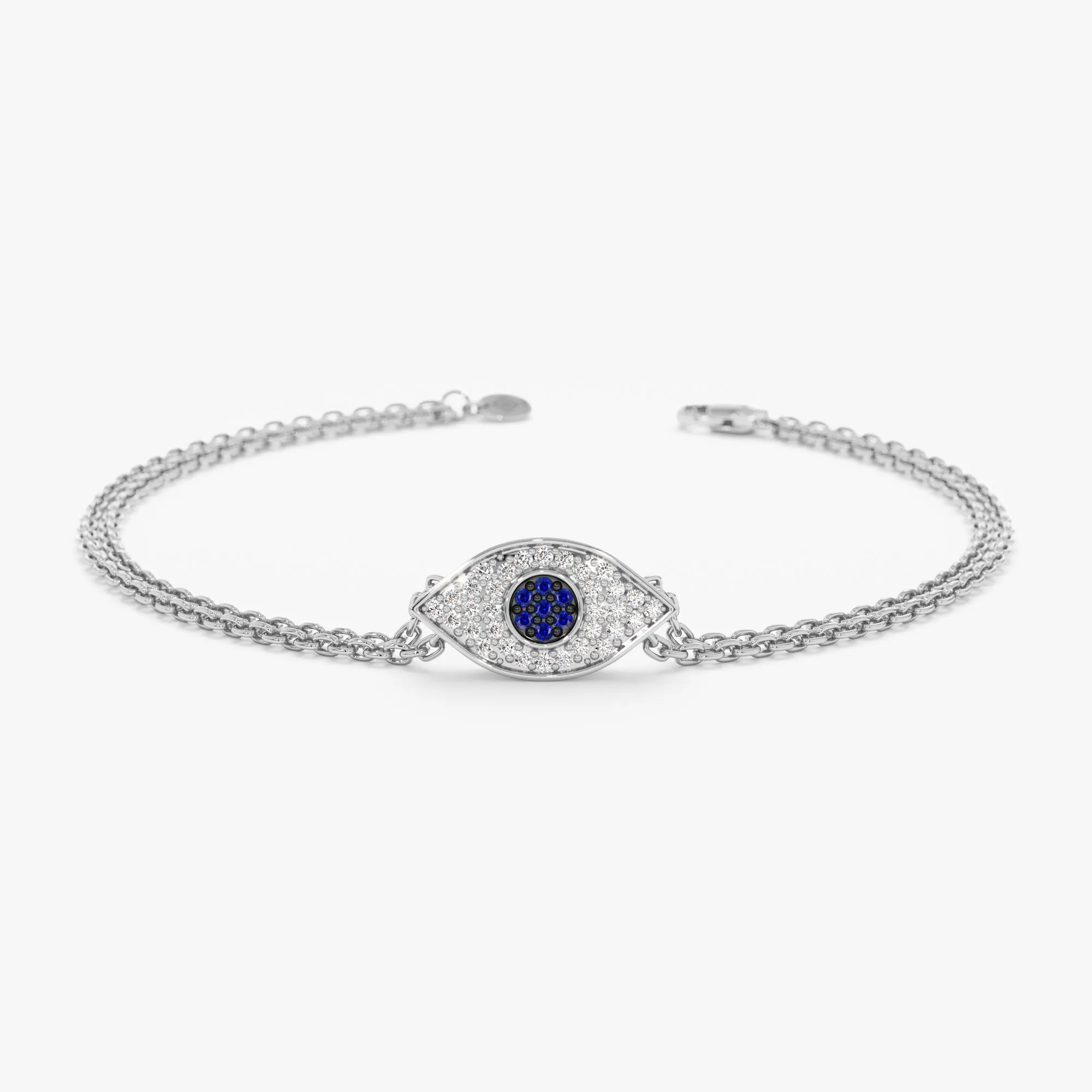 Bold Sapphire & Diamond Eye Bracelet, Elsie SARAHELISE
