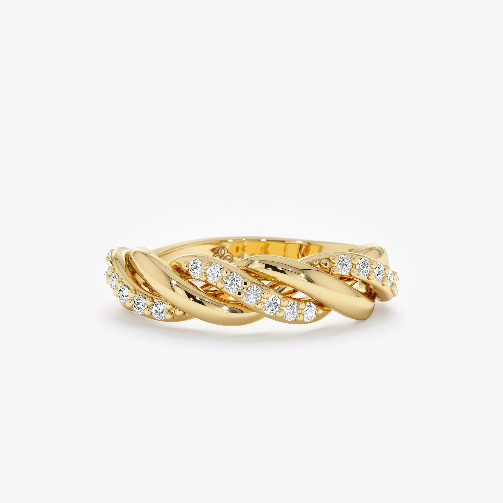 Bold Twisted Diamond Ring, Chava SARAHELISE