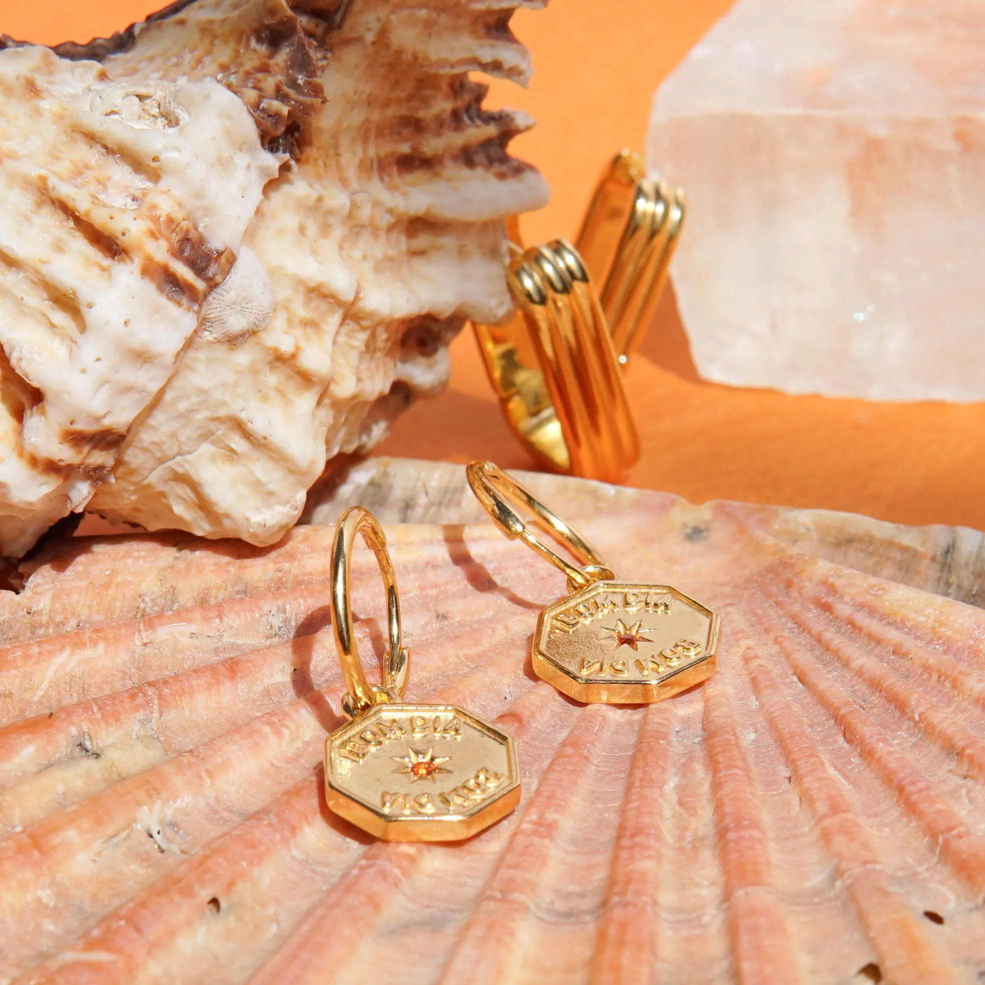 Bom Dia Hoop Gold Plated Wildthings Collectables