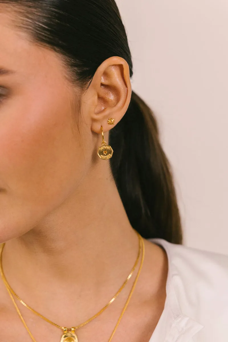 Bom Dia Hoop Gold Plated Wildthings Collectables