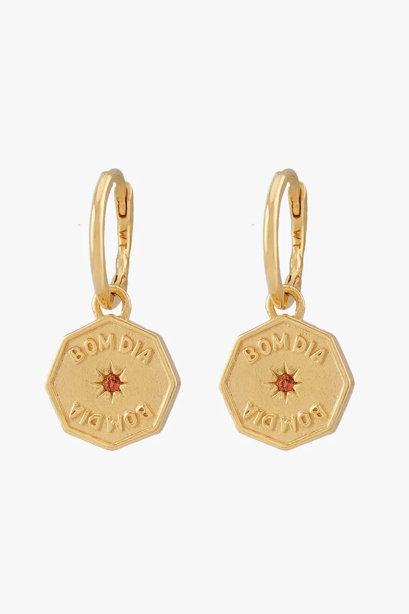 Bom Dia Hoop Gold Plated Wildthings Collectables