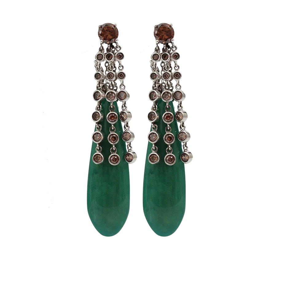 Brown Cubic Zirconia Orleans Earrings