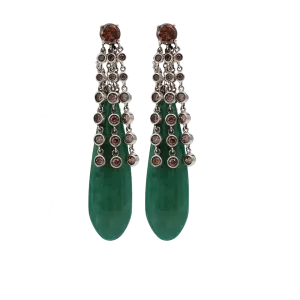 Brown Cubic Zirconia Orleans Earrings