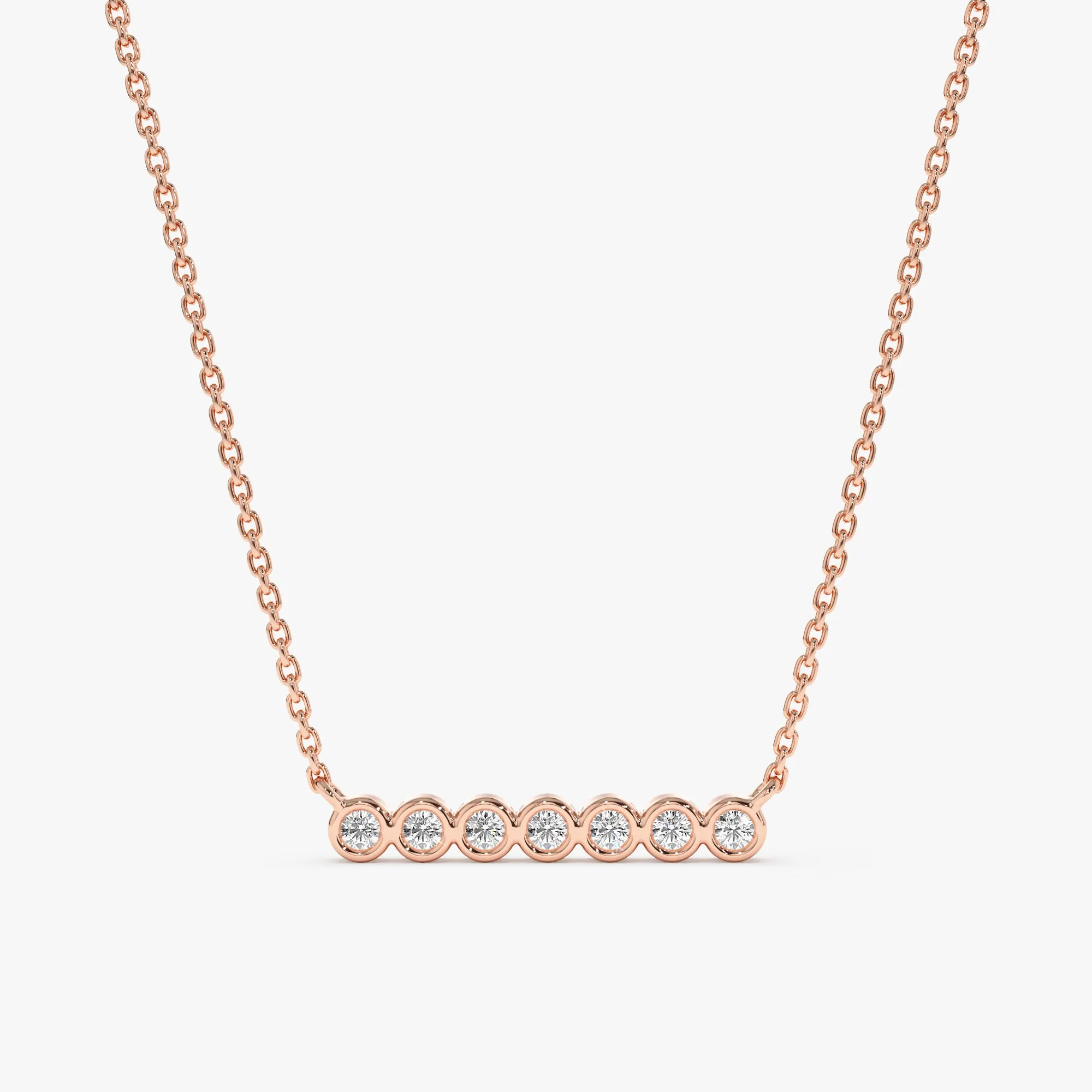 Bubble Bar Diamond Necklace, Camila SARAHELISE