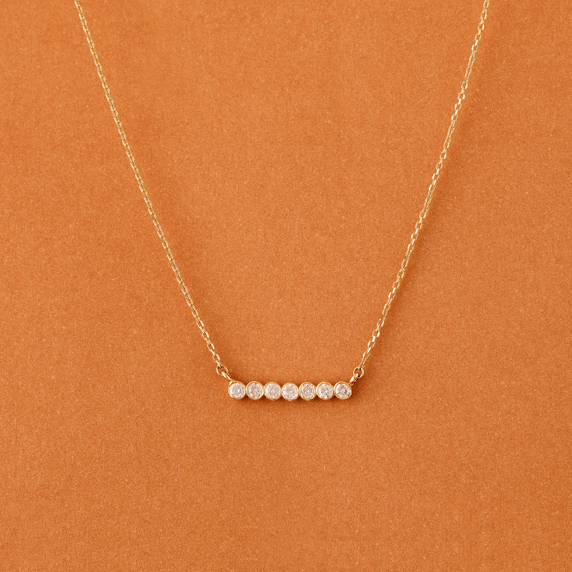 Bubble Bar Diamond Necklace, Camila SARAHELISE