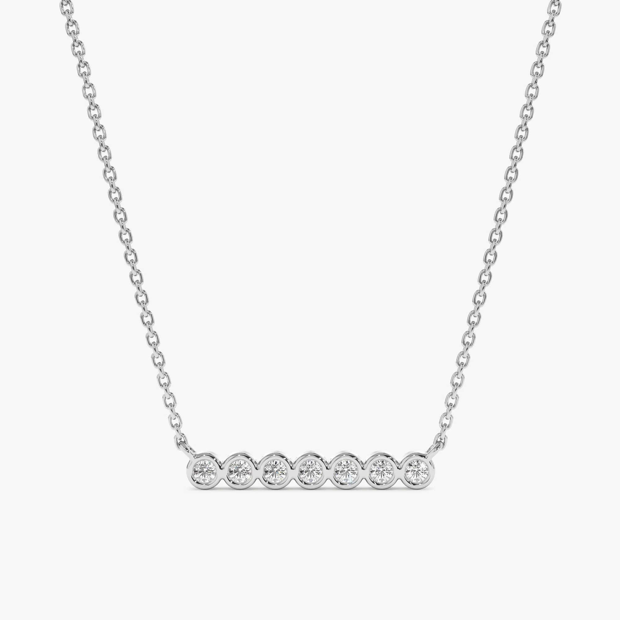 Bubble Bar Diamond Necklace, Camila SARAHELISE