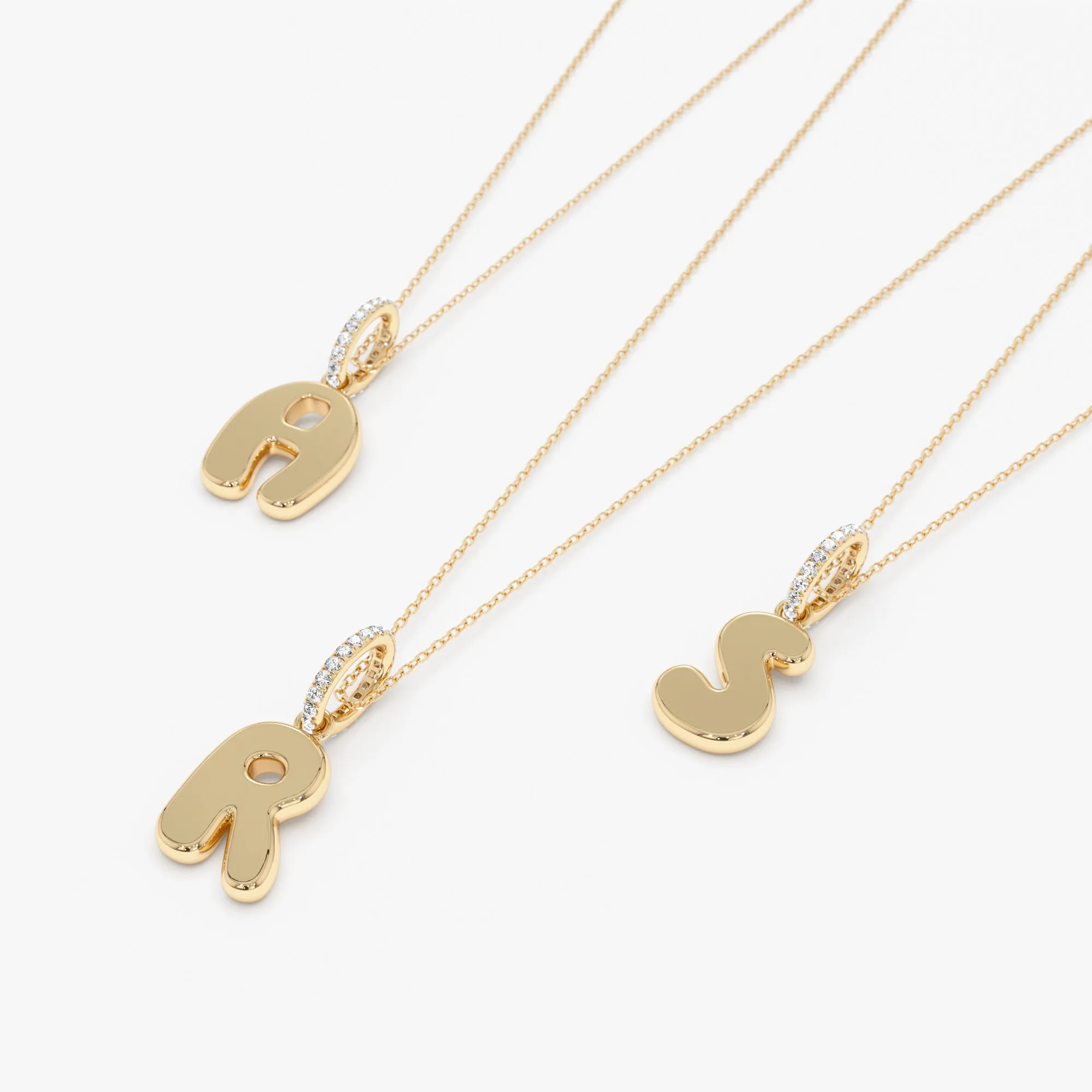 Bubble Letter Initial Charm, Madelyn SARAHELISE