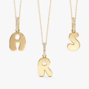 Bubble Letter Initial Charm, Madelyn SARAHELISE