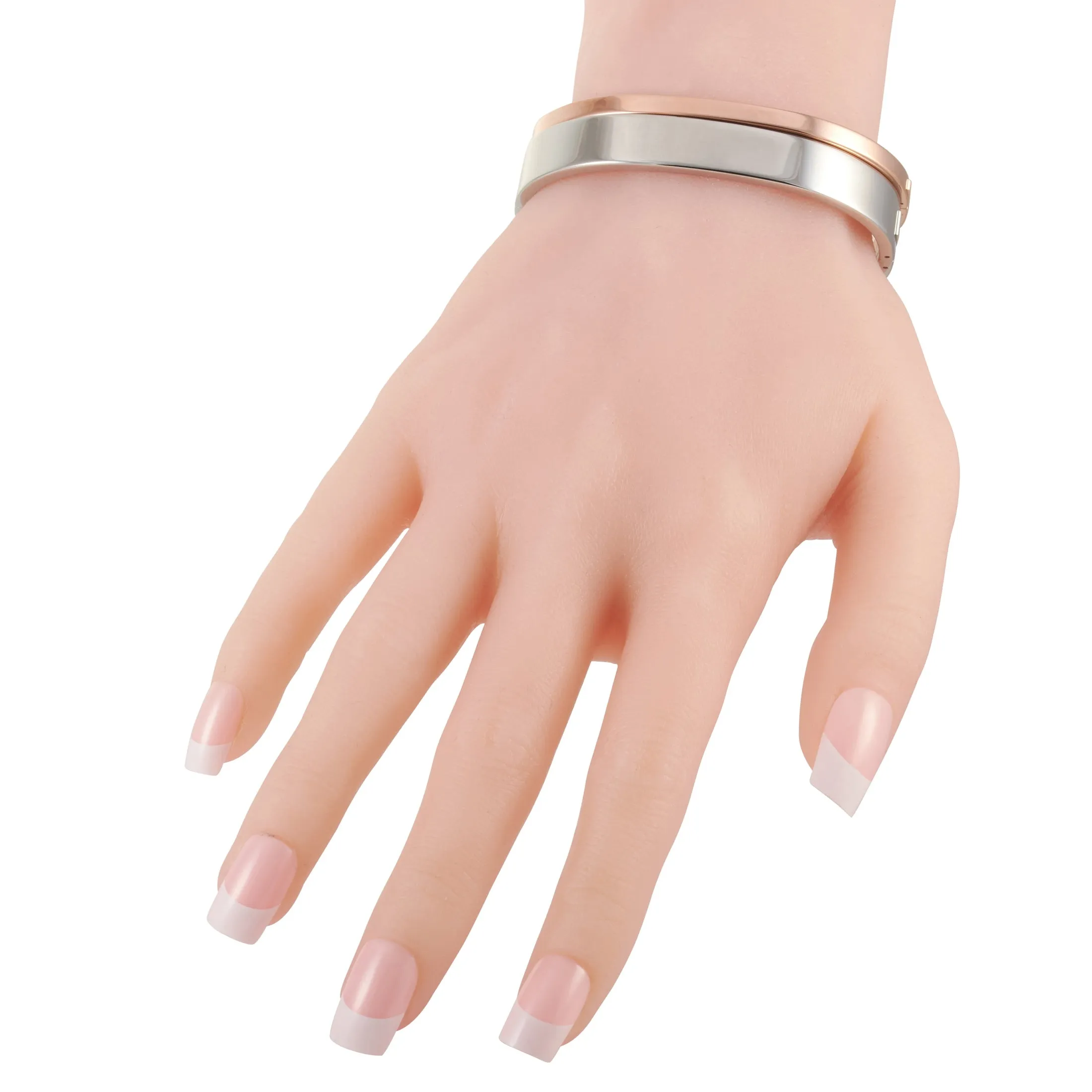 Calvin Klein Hook Stainless Steel Rose Gold PVD Closed Bangle Bracelet Set
