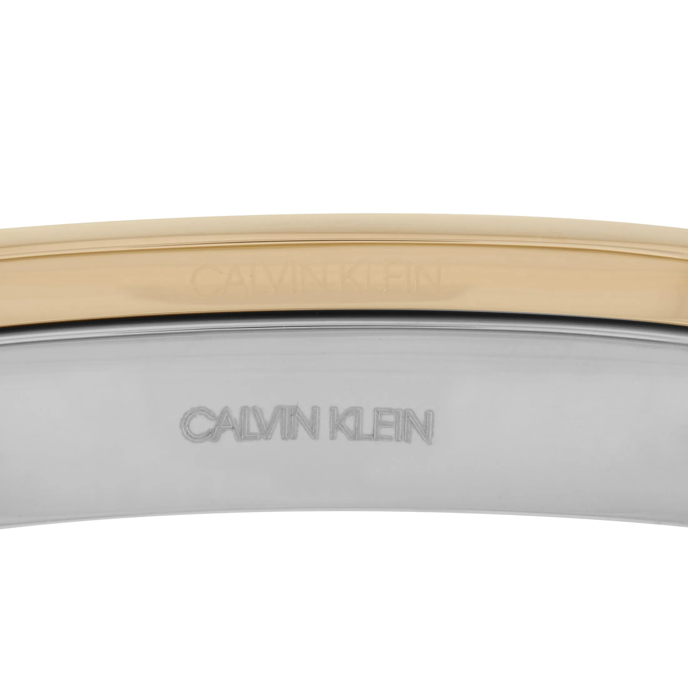 Calvin Klein Hook Stainless Steel Yellow Gold PVD Closed Bangle Bracelet Set