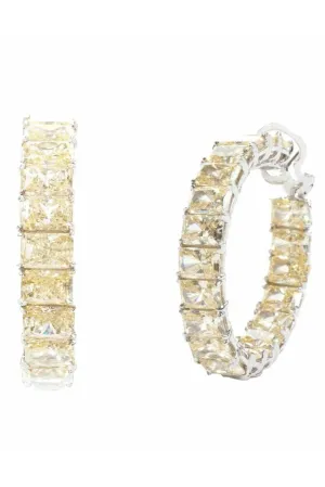 Canary Radiant Cut Hoops
