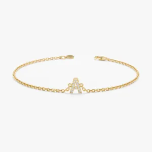 Capital Initial Diamond Bracelet, Shonda SARAHELISE