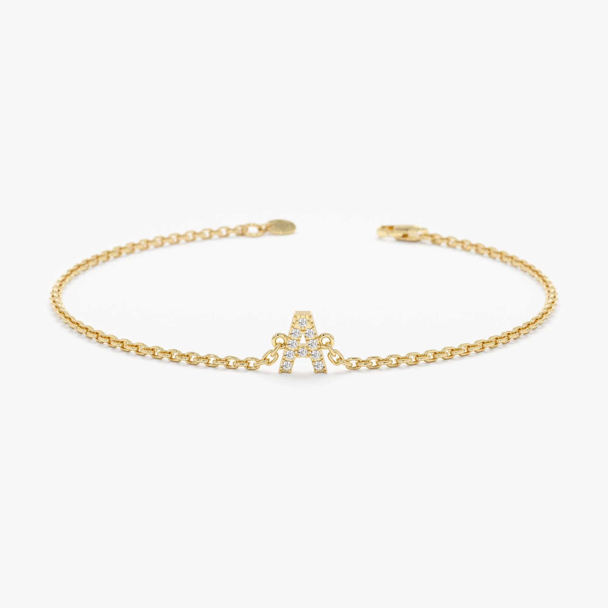Capital Initial Diamond Bracelet, Shonda SARAHELISE