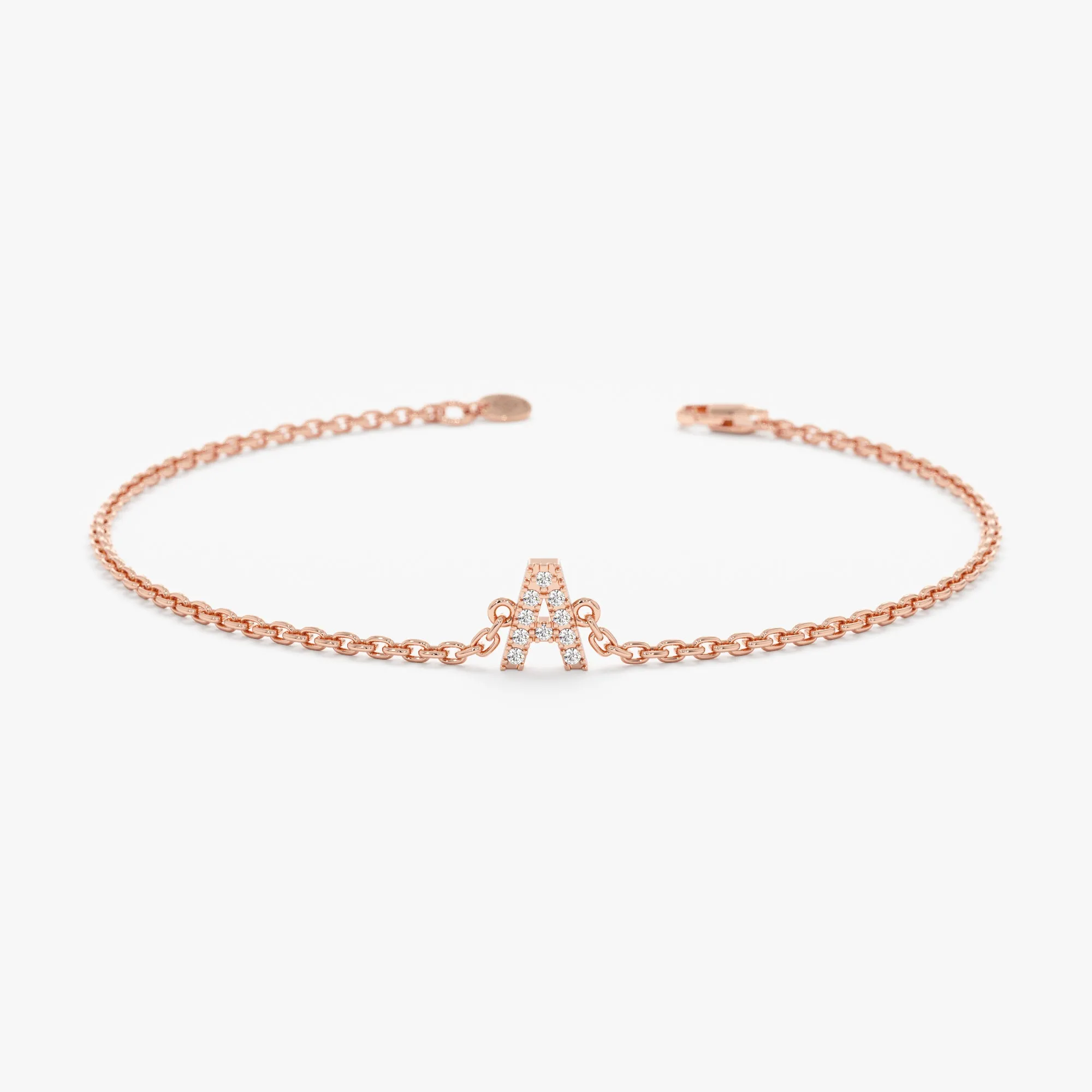 Capital Initial Diamond Bracelet, Shonda SARAHELISE
