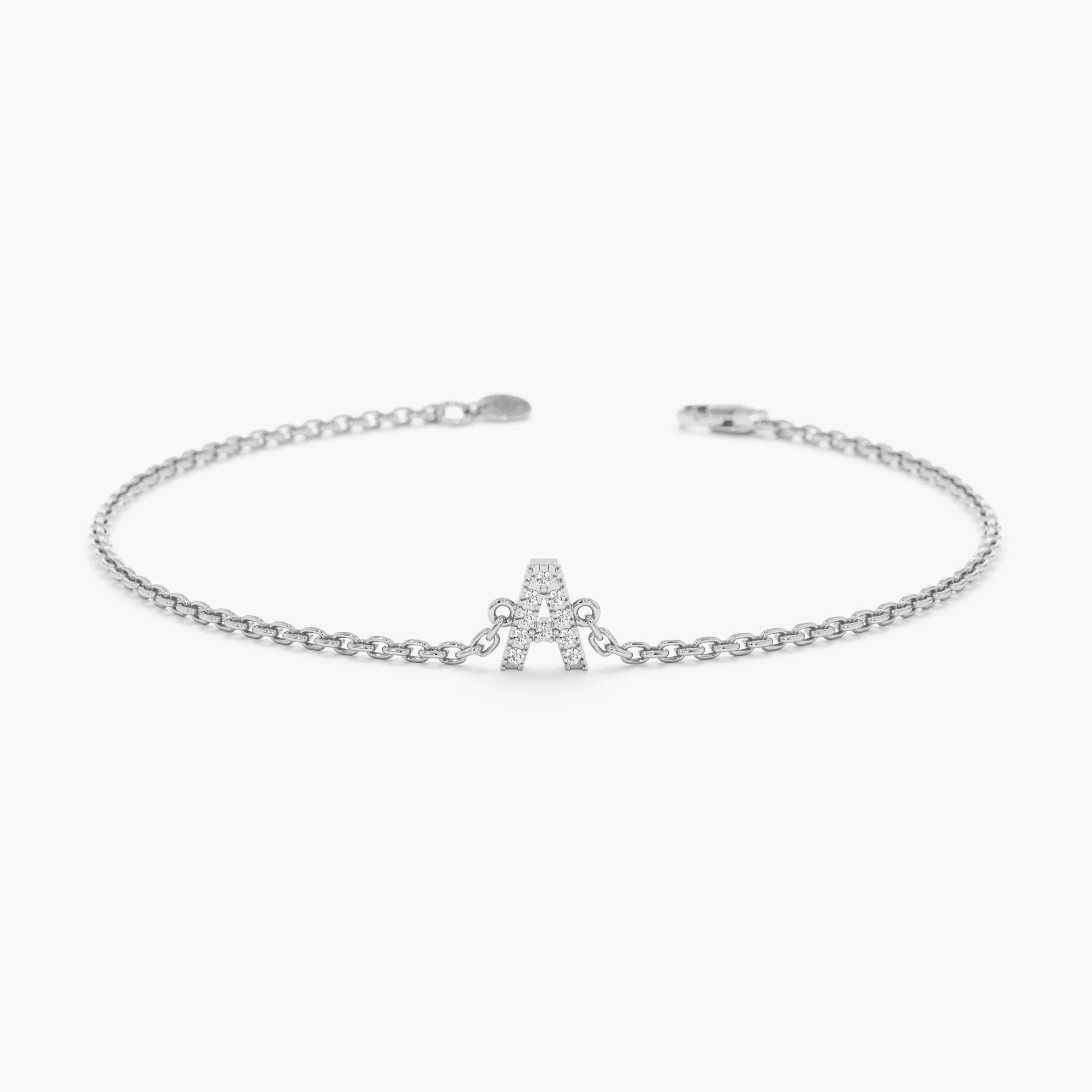 Capital Initial Diamond Bracelet, Shonda SARAHELISE