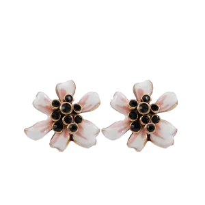 Carnation Button Earrings