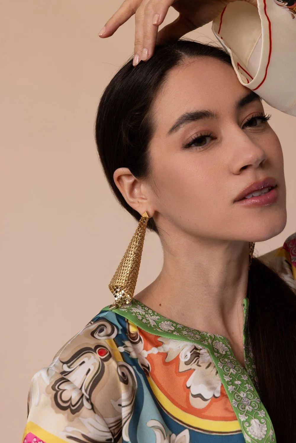 Chainmail Earrings - Gold