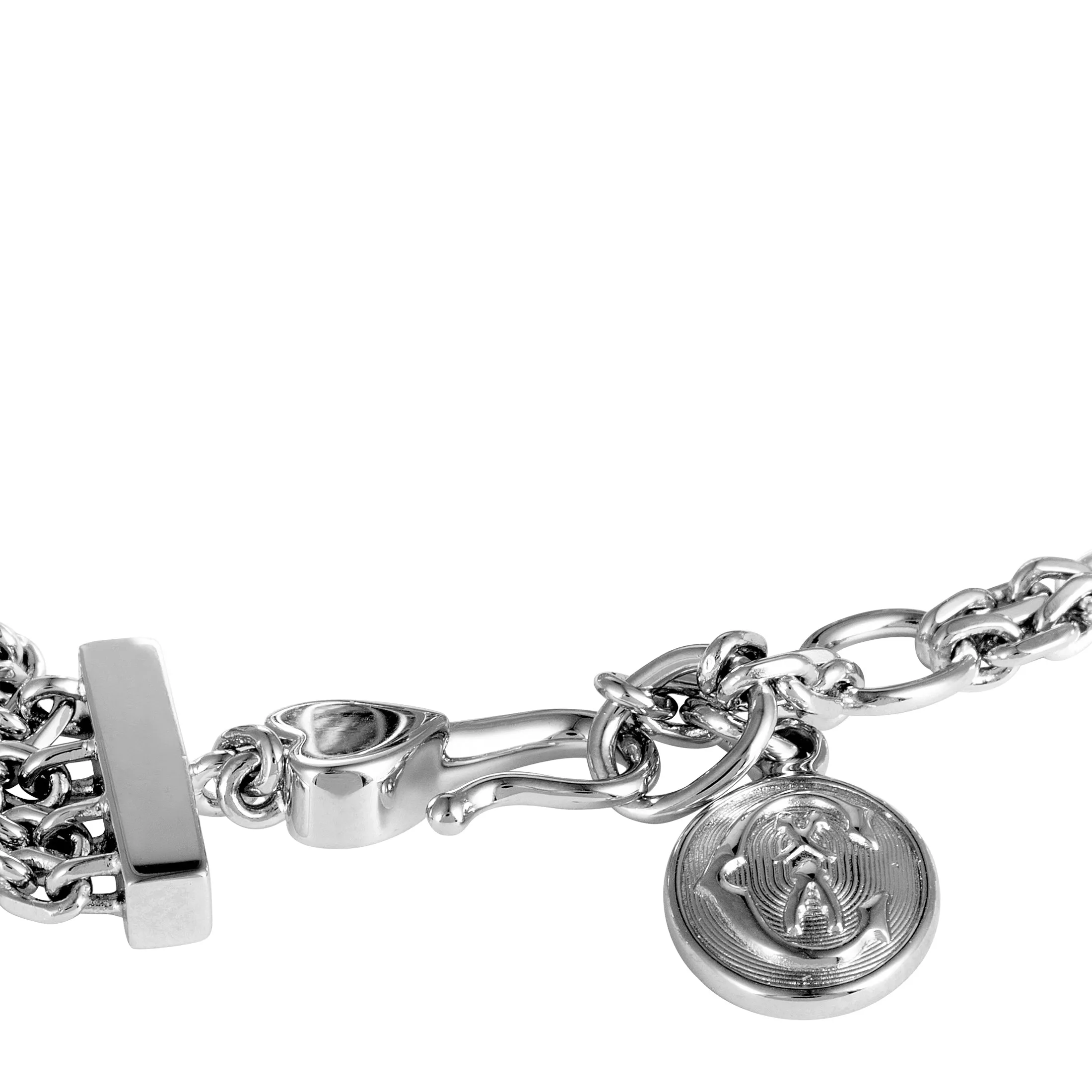 Charriol Forever Love Stainless Steel Bar Bracelet