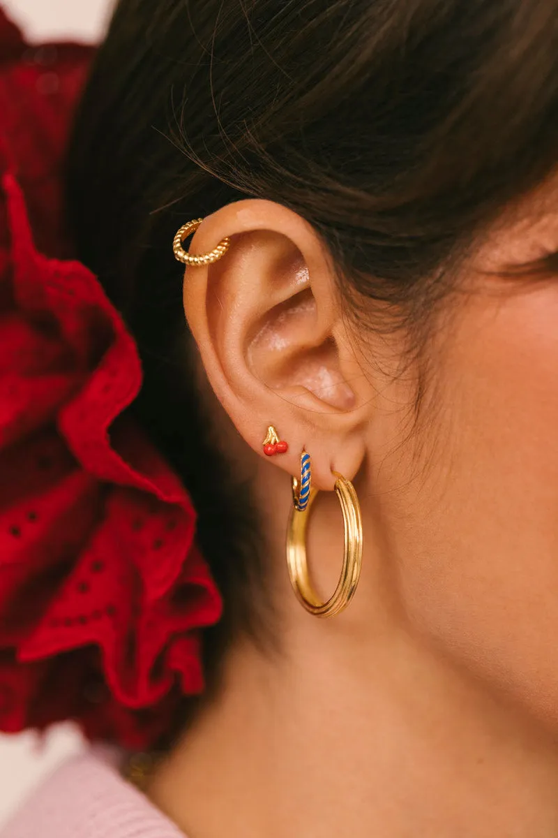 Cherry Blossom Stud Gold Plated Wildthings Collectables