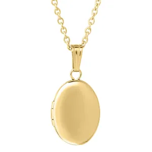 Child 14K Gold-Filled Oval Locket Necklace Croghans