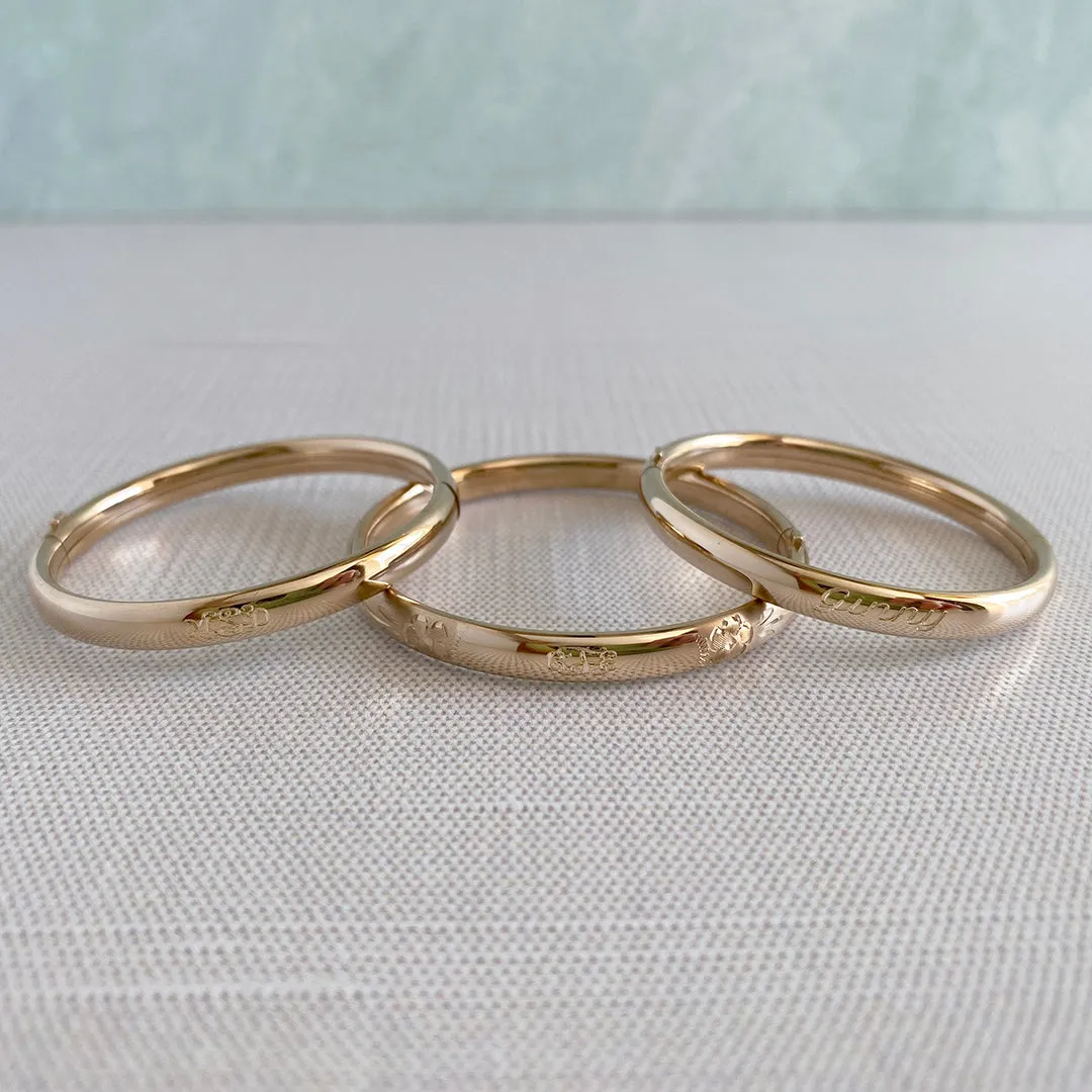 Child 14K Gold-Filled Plain Bangle