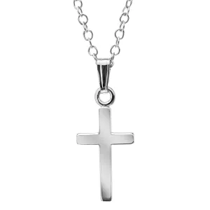 Child Sterling Silver Cross Pendant Necklace Croghans