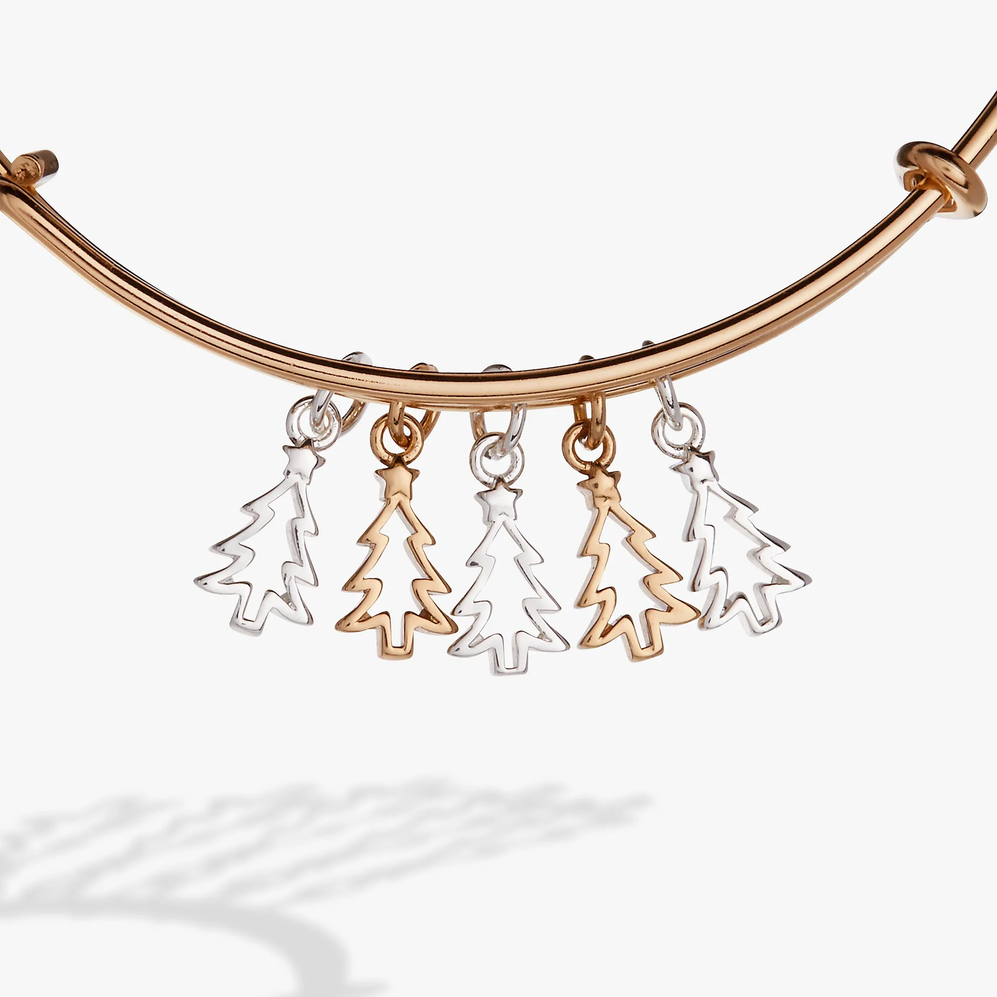 Christmas Tree Multi-Charm Bangle