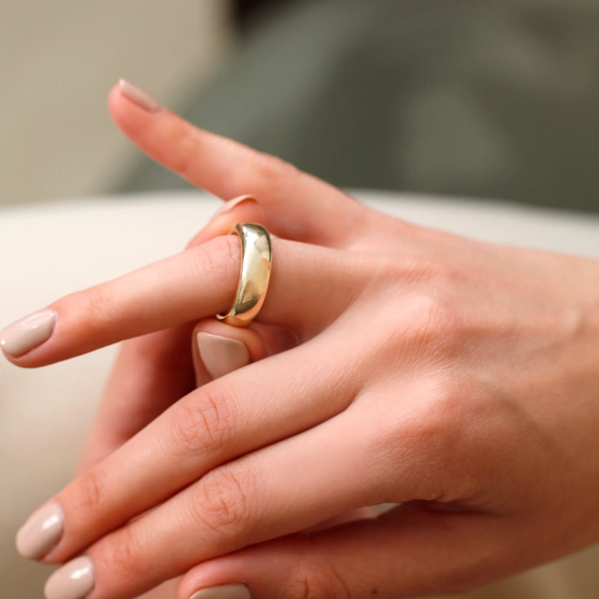 Chunky Dome Ring - 6.5 mm, Beth SARAHELISE