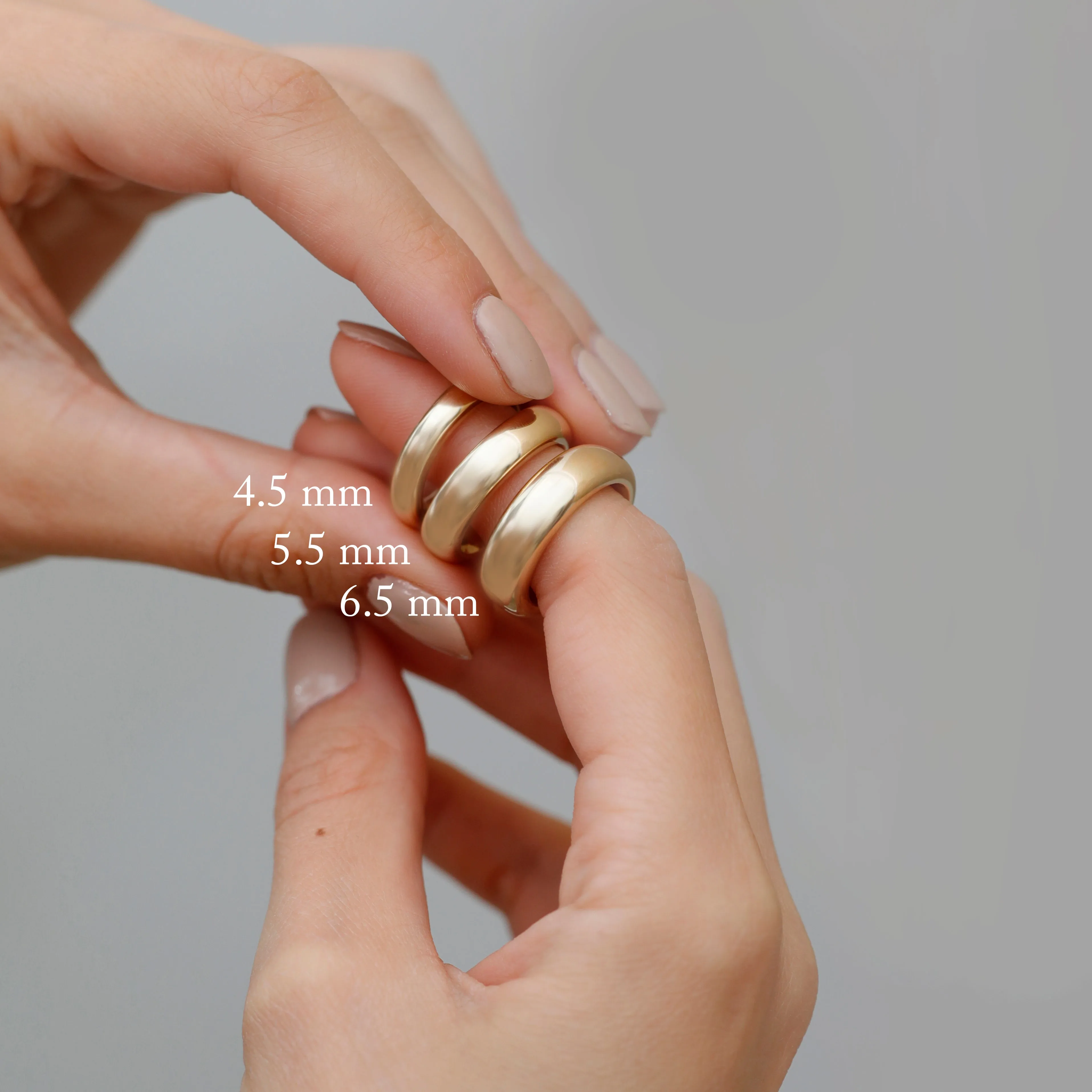 Chunky Dome Ring - 6.5 mm, Beth SARAHELISE