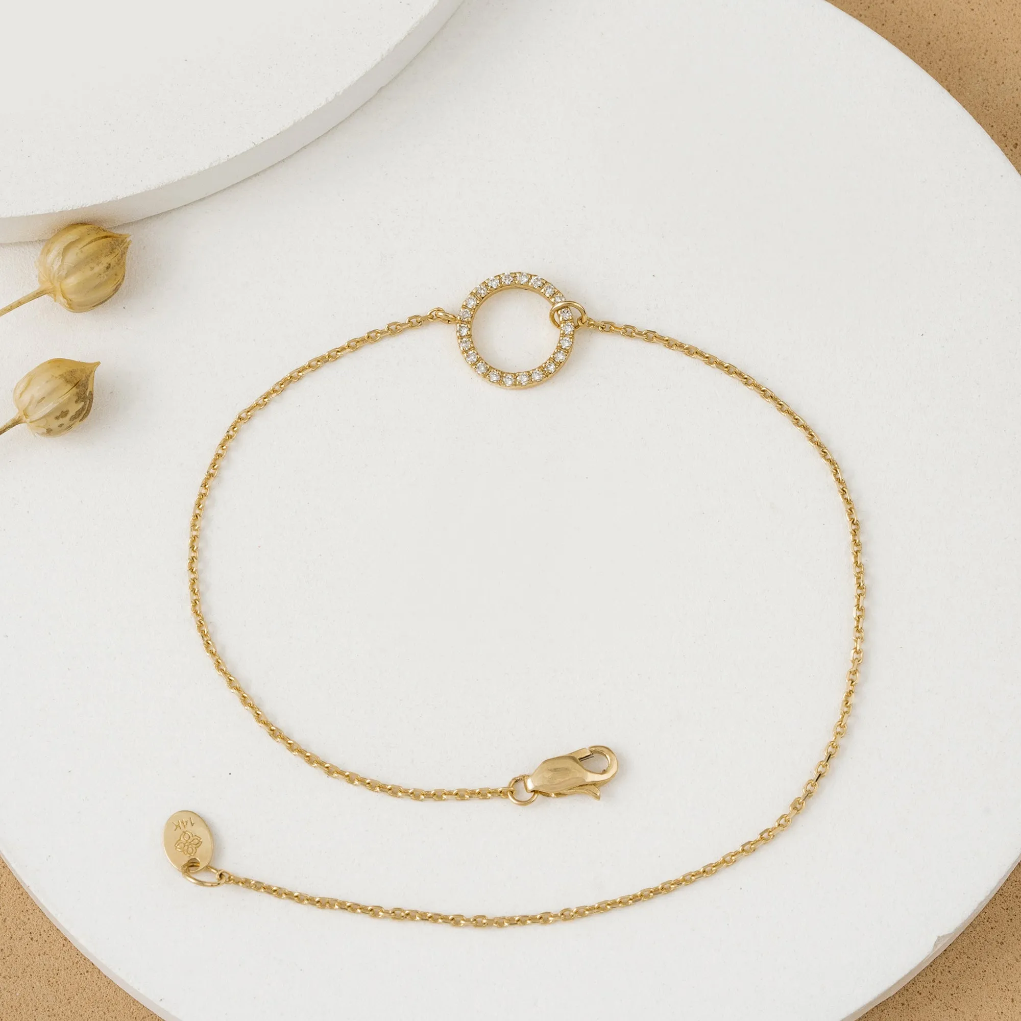 Circle Diamond Bracelete, Lola SARAHELISE