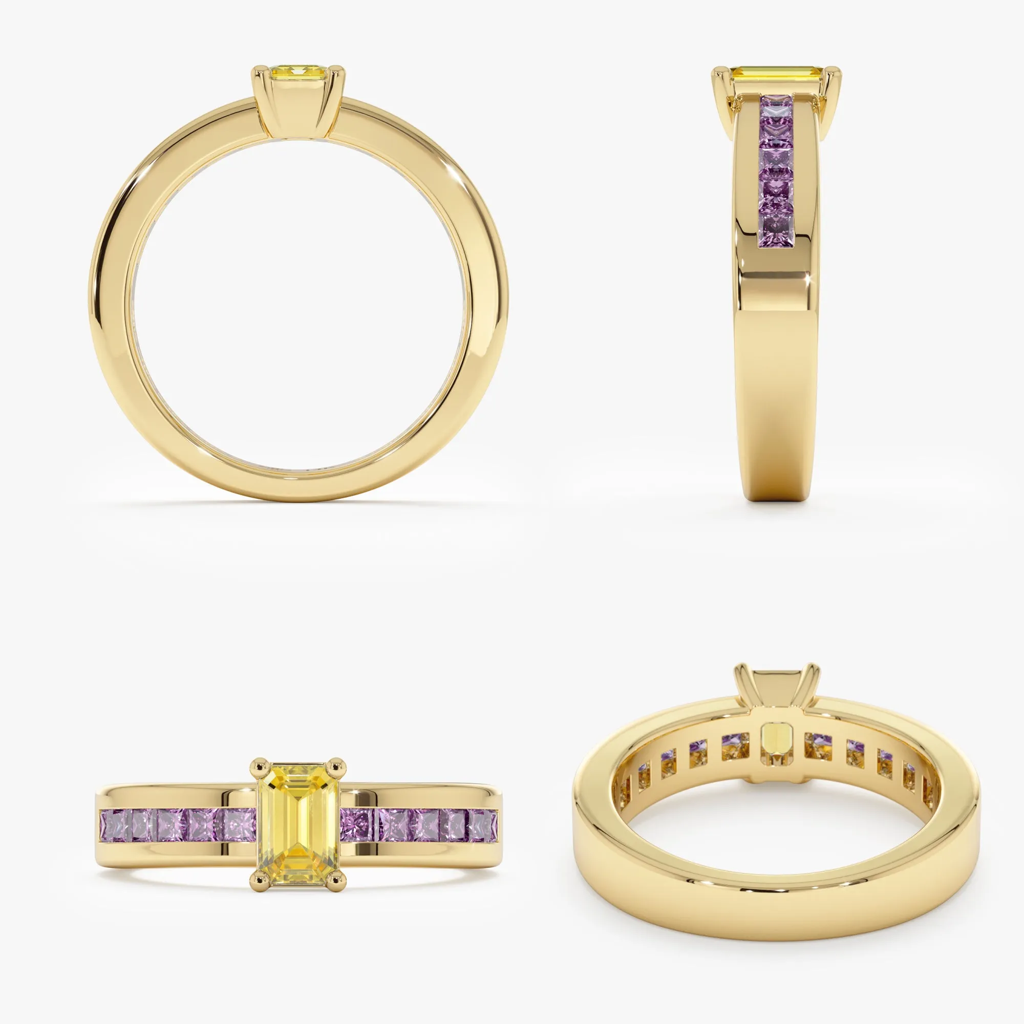 Citrine Amethyst Ring, Chani SARAHELISE