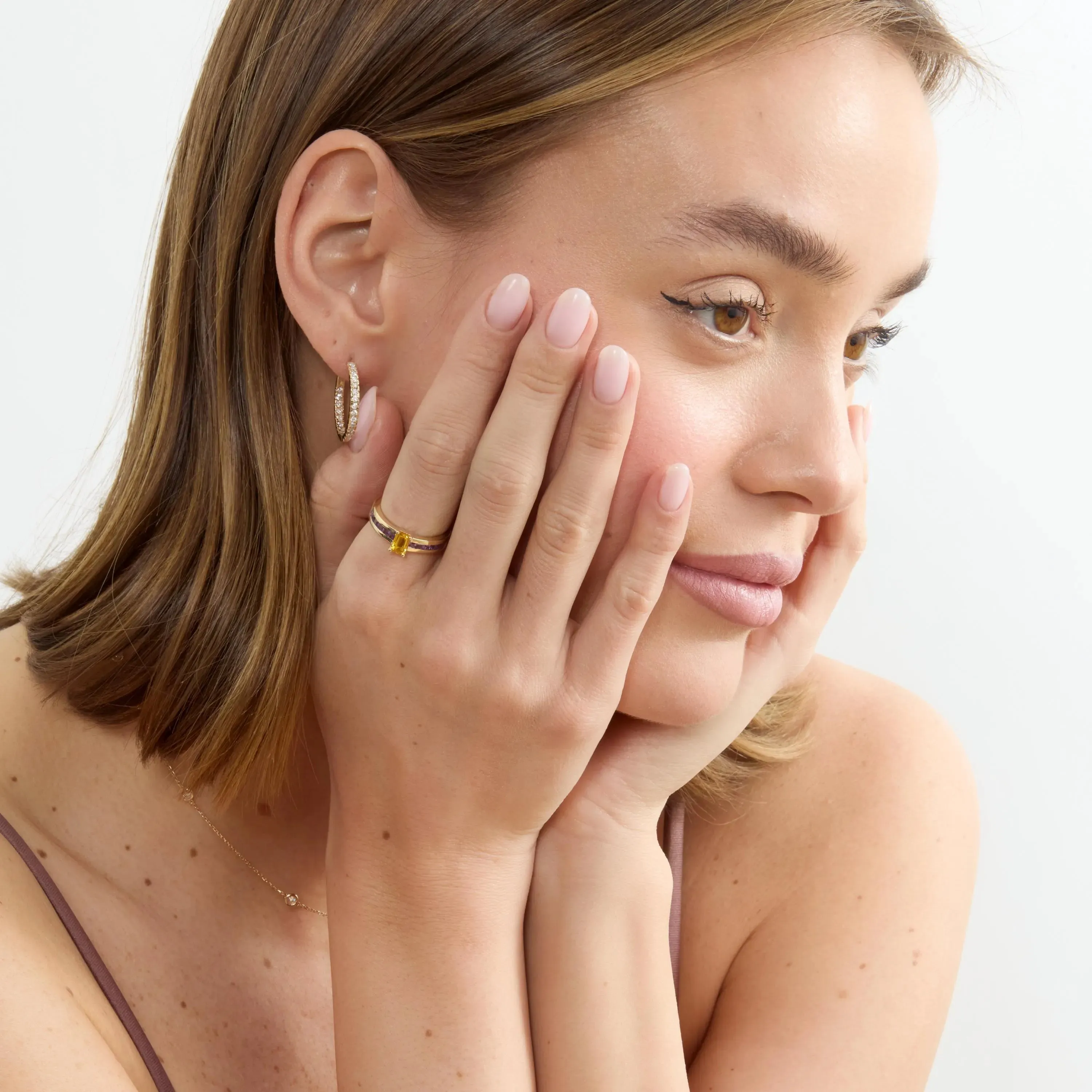 Citrine Amethyst Ring, Chani SARAHELISE