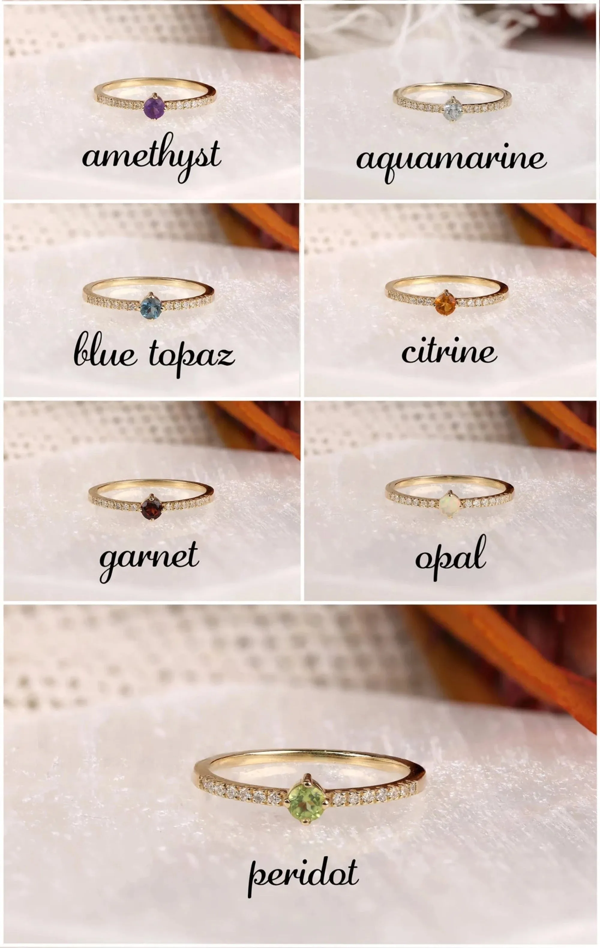 Citrine and Diamond Engagement Ring, Angela SARAHELISE