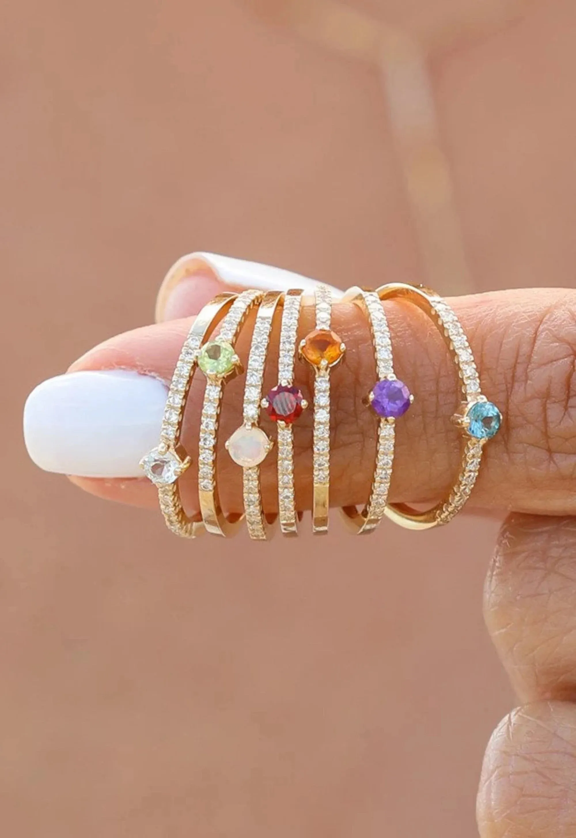 Citrine and Diamond Engagement Ring, Angela SARAHELISE