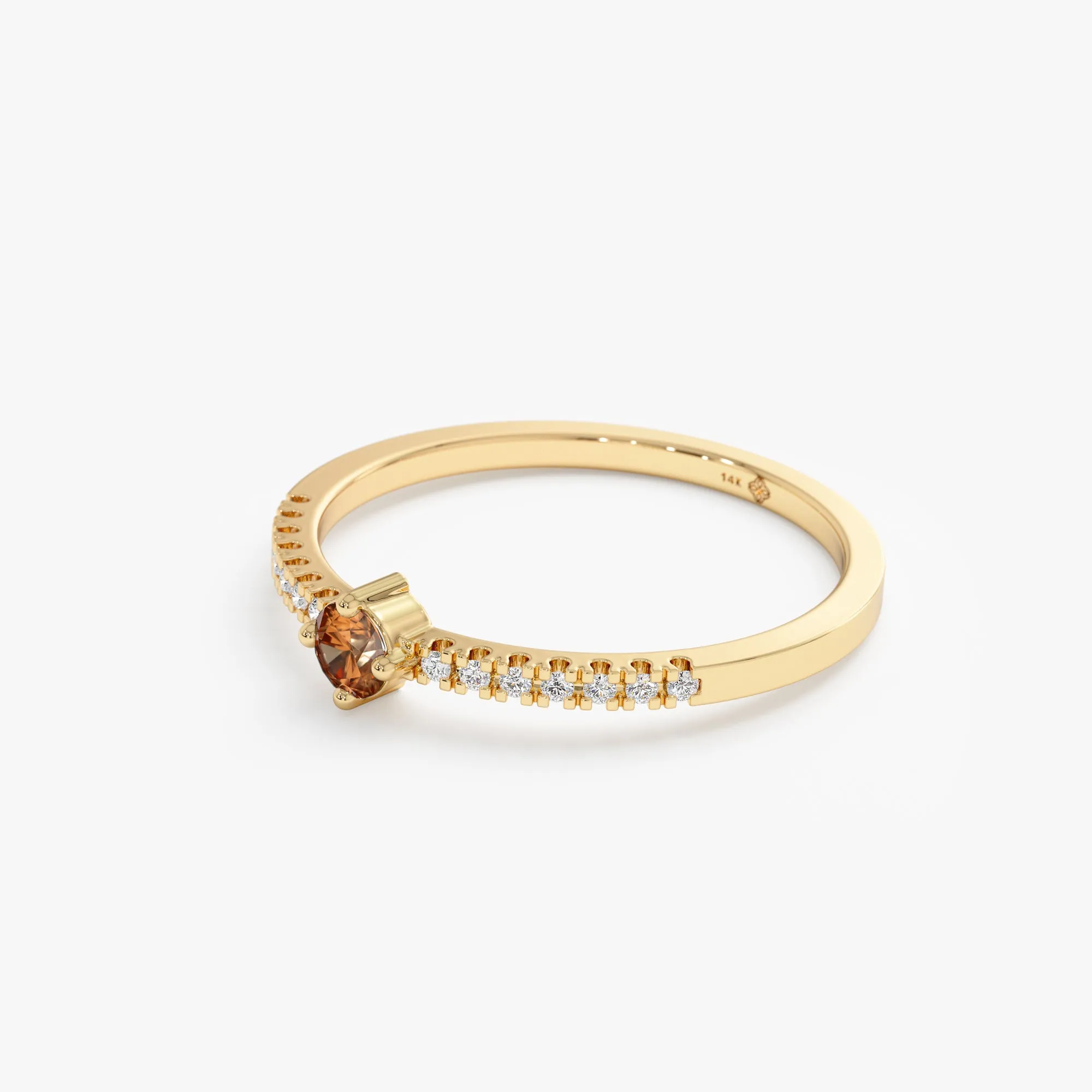 Citrine and Diamond Engagement Ring, Angela SARAHELISE