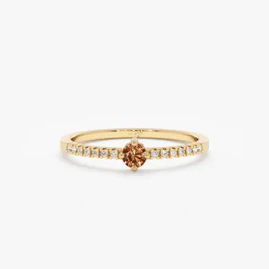 Citrine and Diamond Engagement Ring, Angela SARAHELISE
