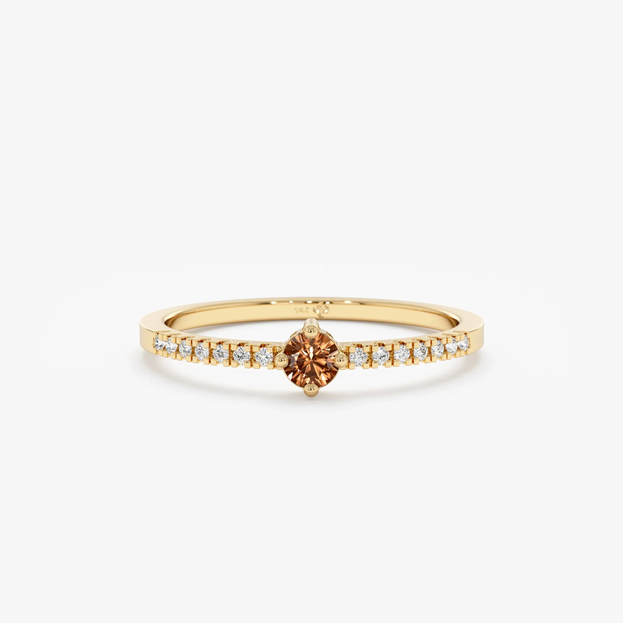 Citrine and Diamond Engagement Ring, Angela SARAHELISE