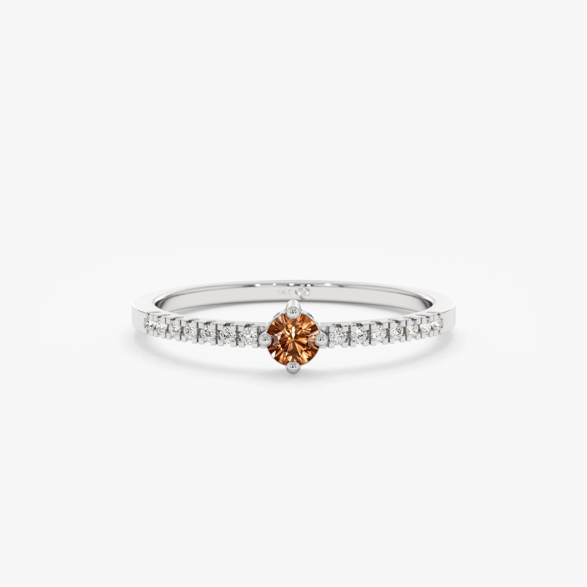 Citrine and Diamond Engagement Ring, Angela SARAHELISE
