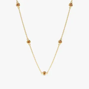 Citrine Station Necklace, Gwen SARAHELISE